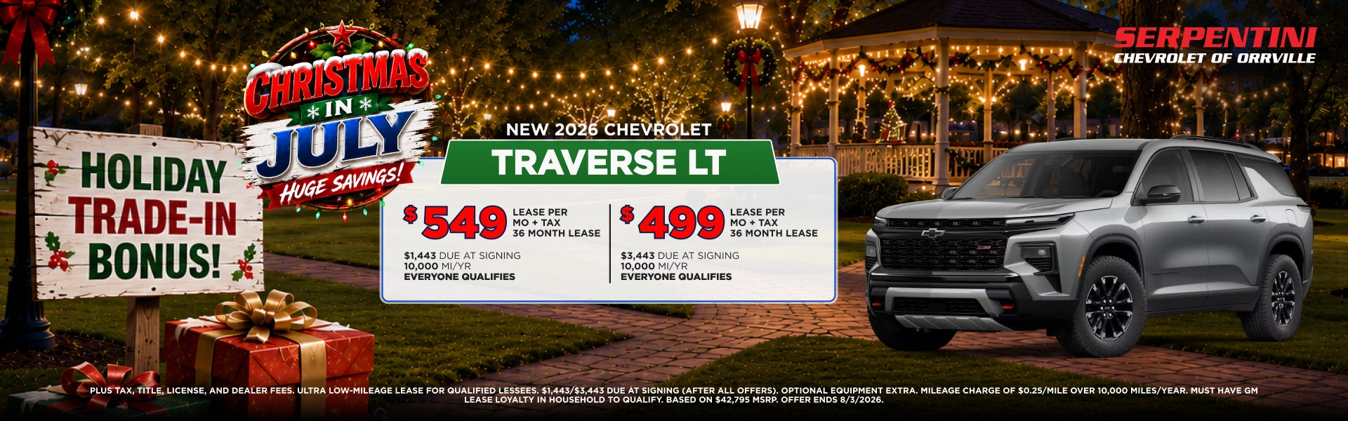 2026 CHEVROLET TRAVERSE LT
