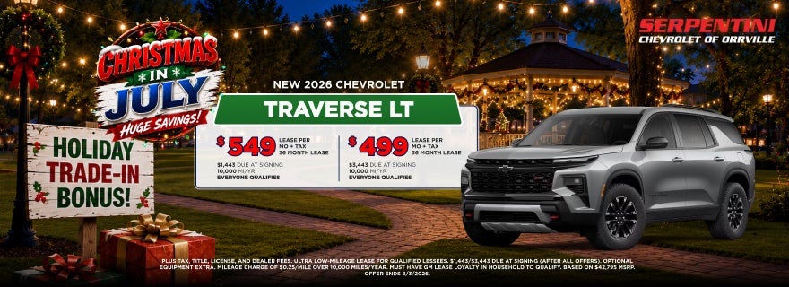 2026 CHEVROLET TRAVERSE LT