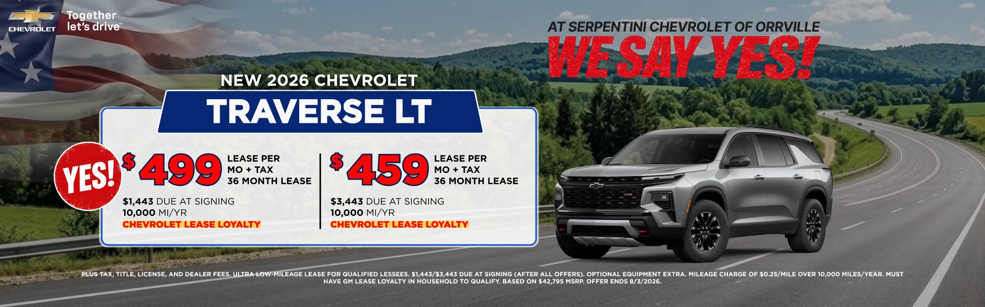 2026 CHEVROLET TRAVERSE LT