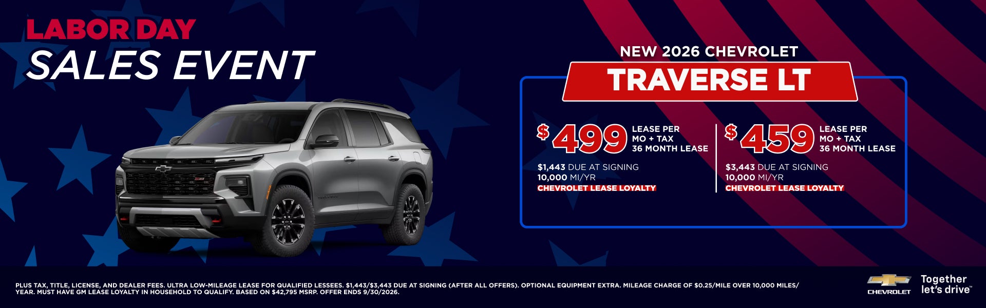 2026 CHEVROLET TRAVERSE LT