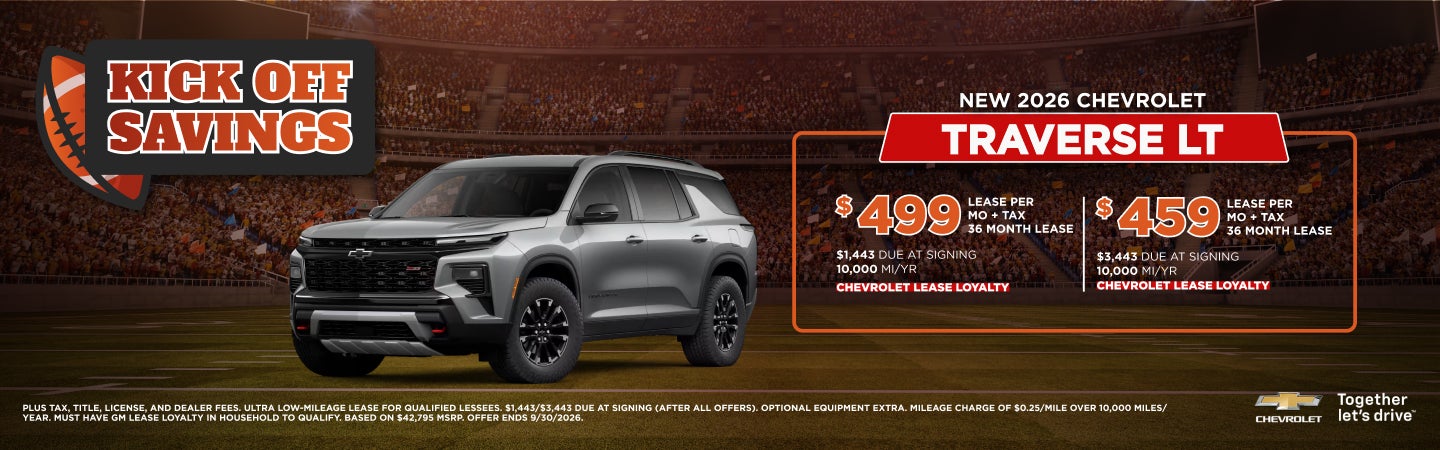 2026 CHEVROLET TRAVERSE LT