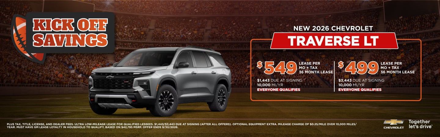 2026 CHEVROLET TRAVERSE LT