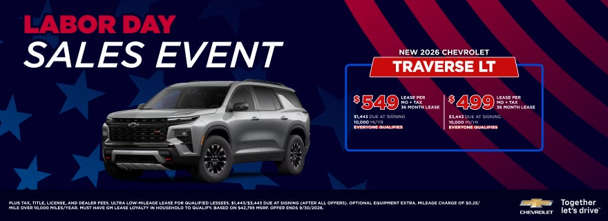 2026 CHEVROLET TRAVERSE LT