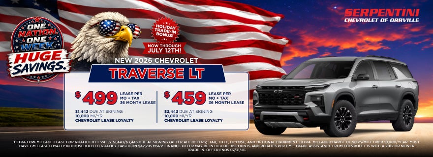 New 2026 Chevrolet Traverse LT