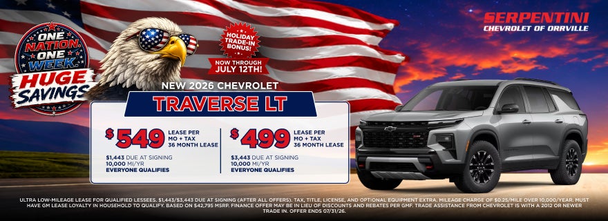 New 2026 Chevrolet Traverse LT